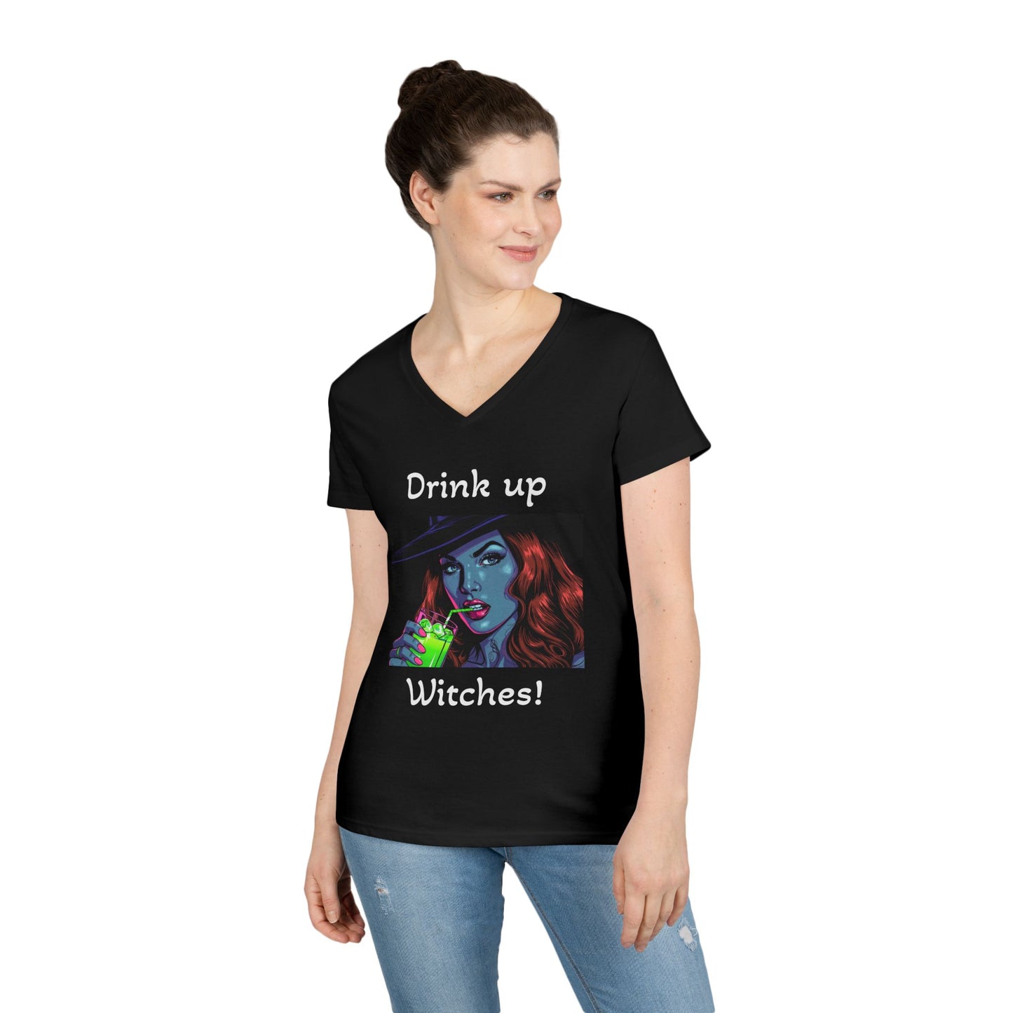 Drink up Witches V-Neck T-Shirt