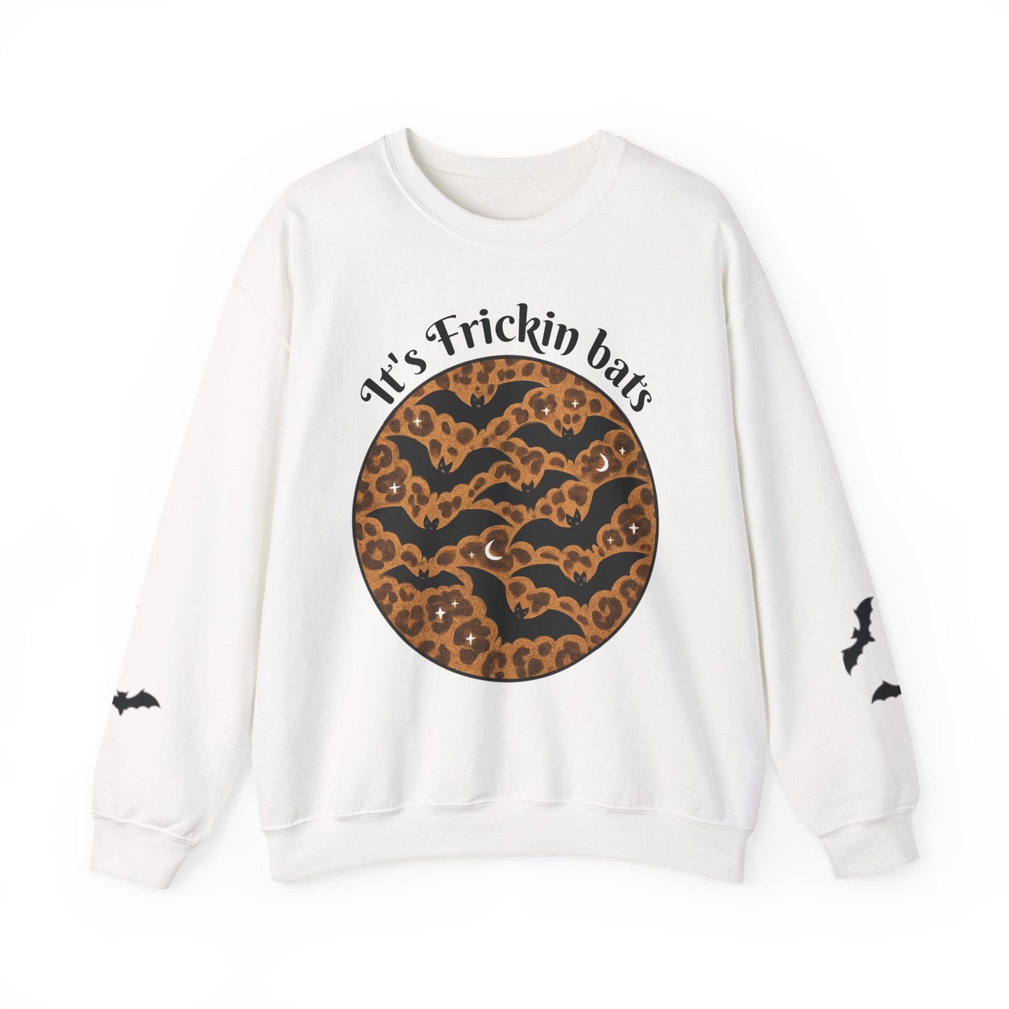 Halloween Bat Sweatshirt, Cozy Unisex Crewneck, Funny Fall Apparel, Spooky Season Gift, Festive Casual Wear