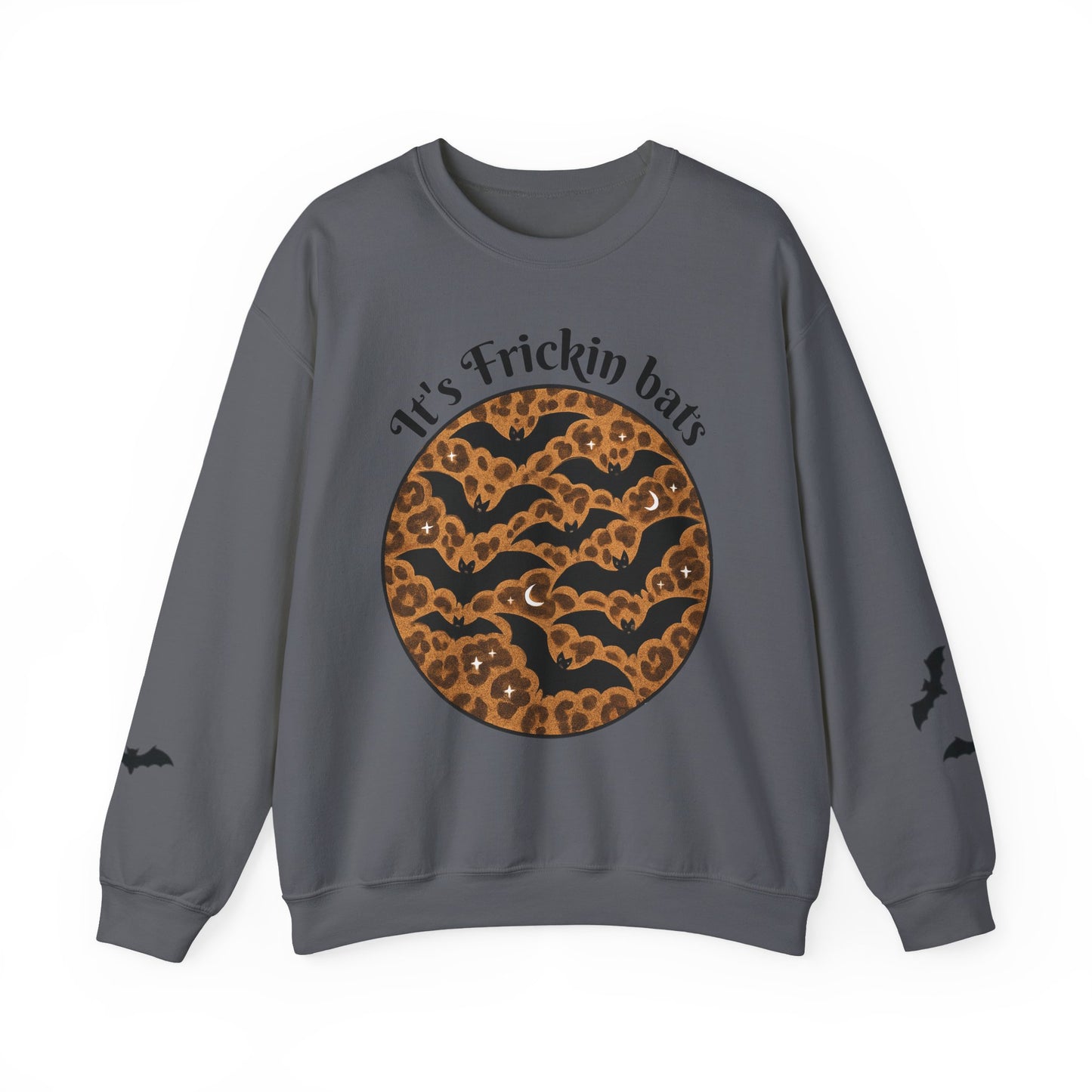 Halloween Bat Sweatshirt, Cozy Unisex Crewneck, Funny Fall Apparel, Spooky Season Gift, Festive Casual Wear