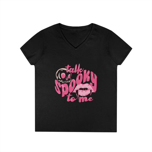 Talk spooky to me V-Neck Tee
