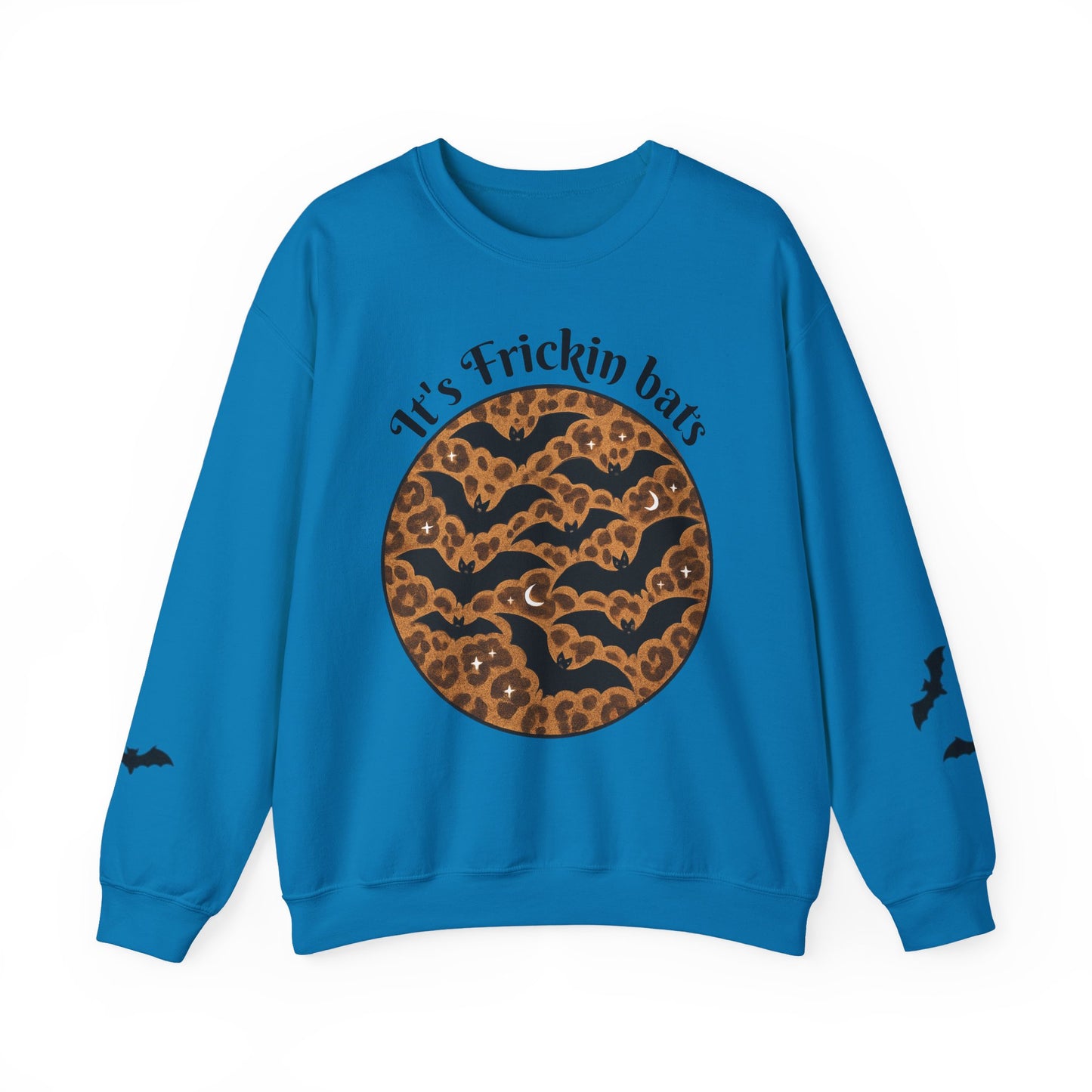 Halloween Bat Sweatshirt, Cozy Unisex Crewneck, Funny Fall Apparel, Spooky Season Gift, Festive Casual Wear