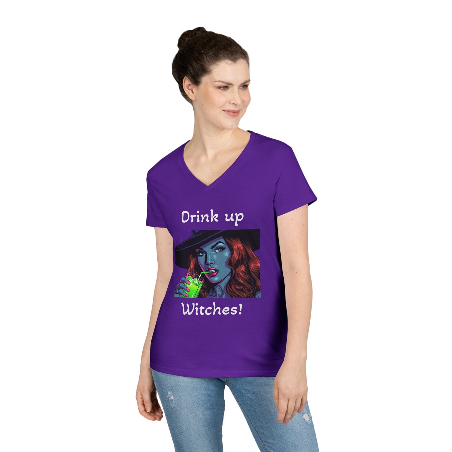 Drink up Witches V-Neck T-Shirt