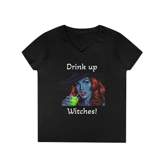 Drink up Witches V-Neck T-Shirt
