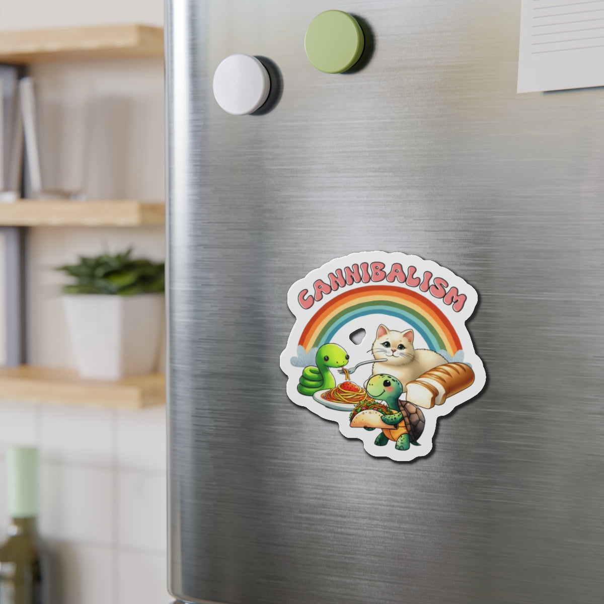 Whimsical Die-Cut Magnet