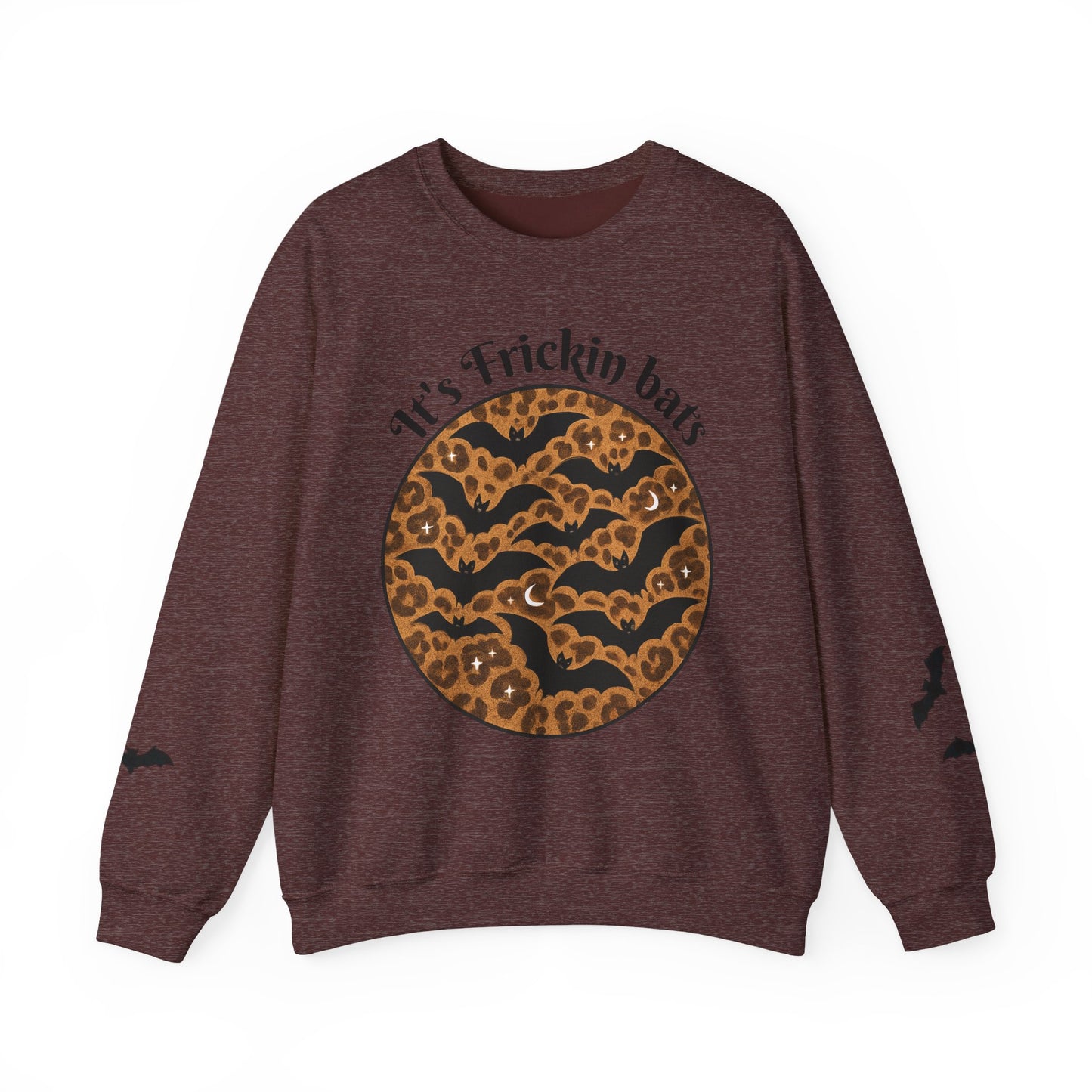 Halloween Bat Sweatshirt, Cozy Unisex Crewneck, Funny Fall Apparel, Spooky Season Gift, Festive Casual Wear