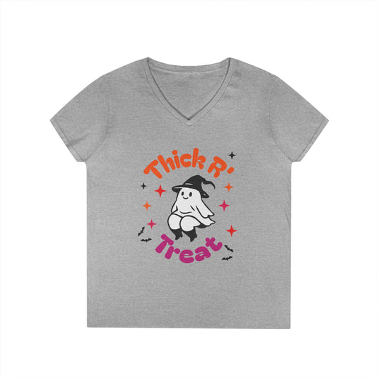 Thick'ems Ladies' V-Neck T-Shirt