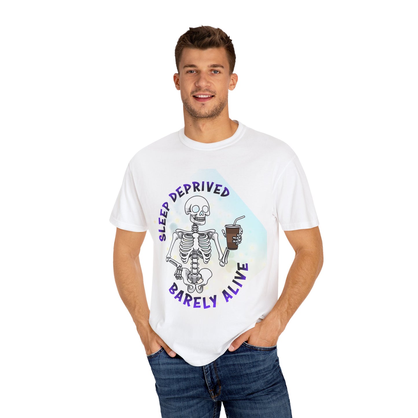 Sleep Deprived Skeleton Unisex T-shirt