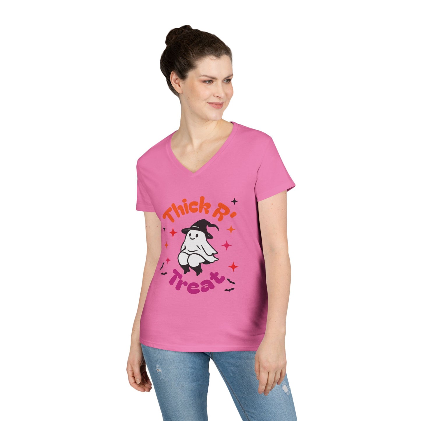 Thick'ems Ladies' V-Neck T-Shirt