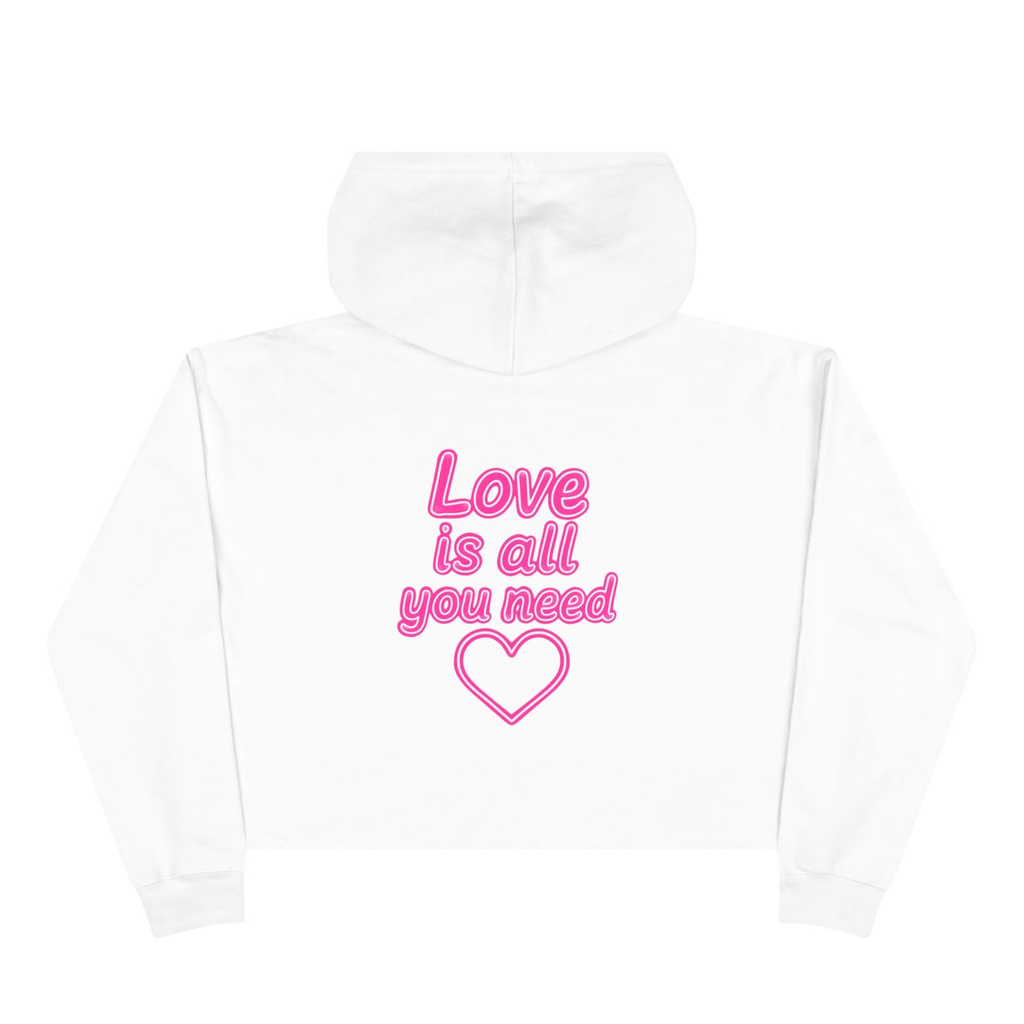 Love is all you need Crop Hoodie