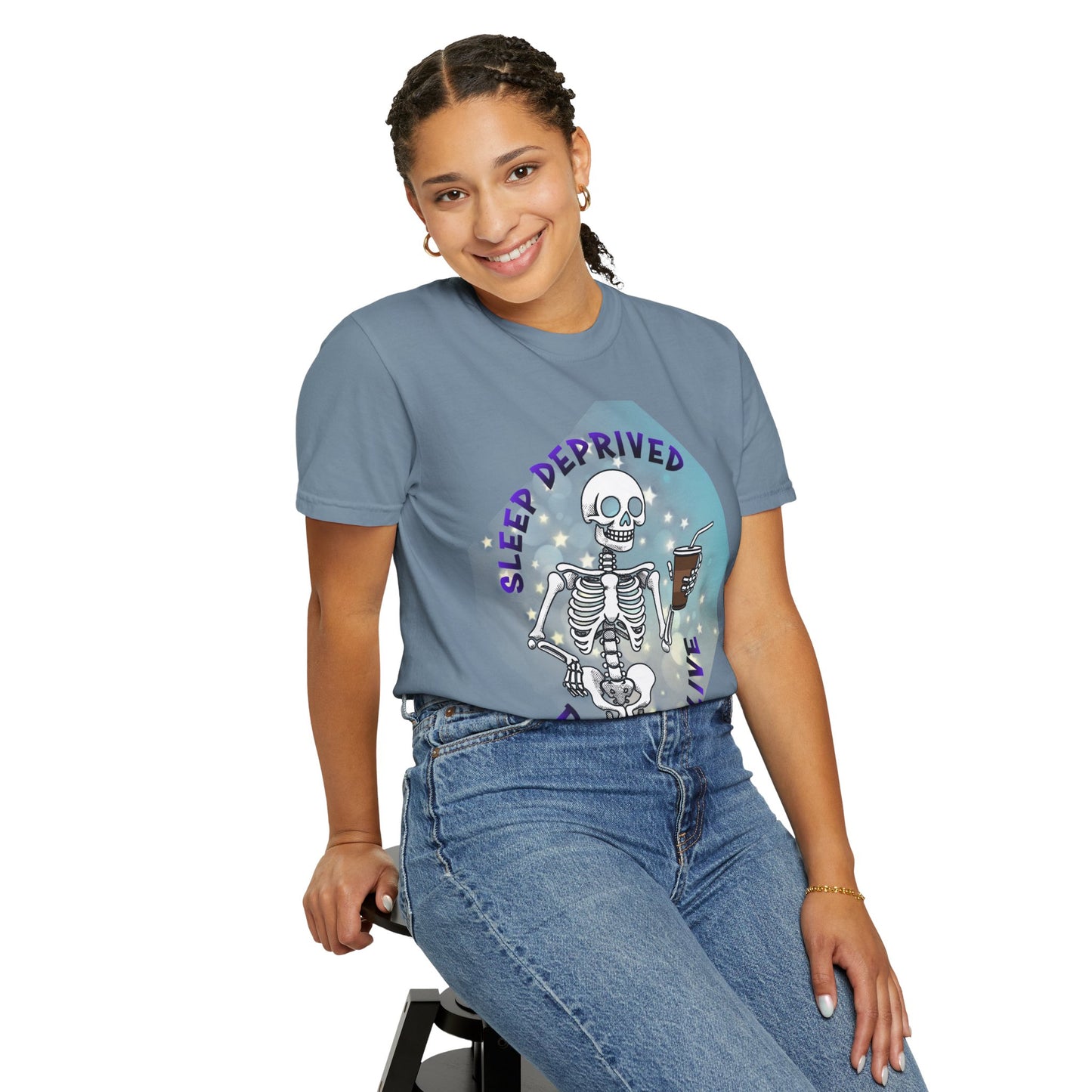 Sleep Deprived Skeleton Unisex T-shirt