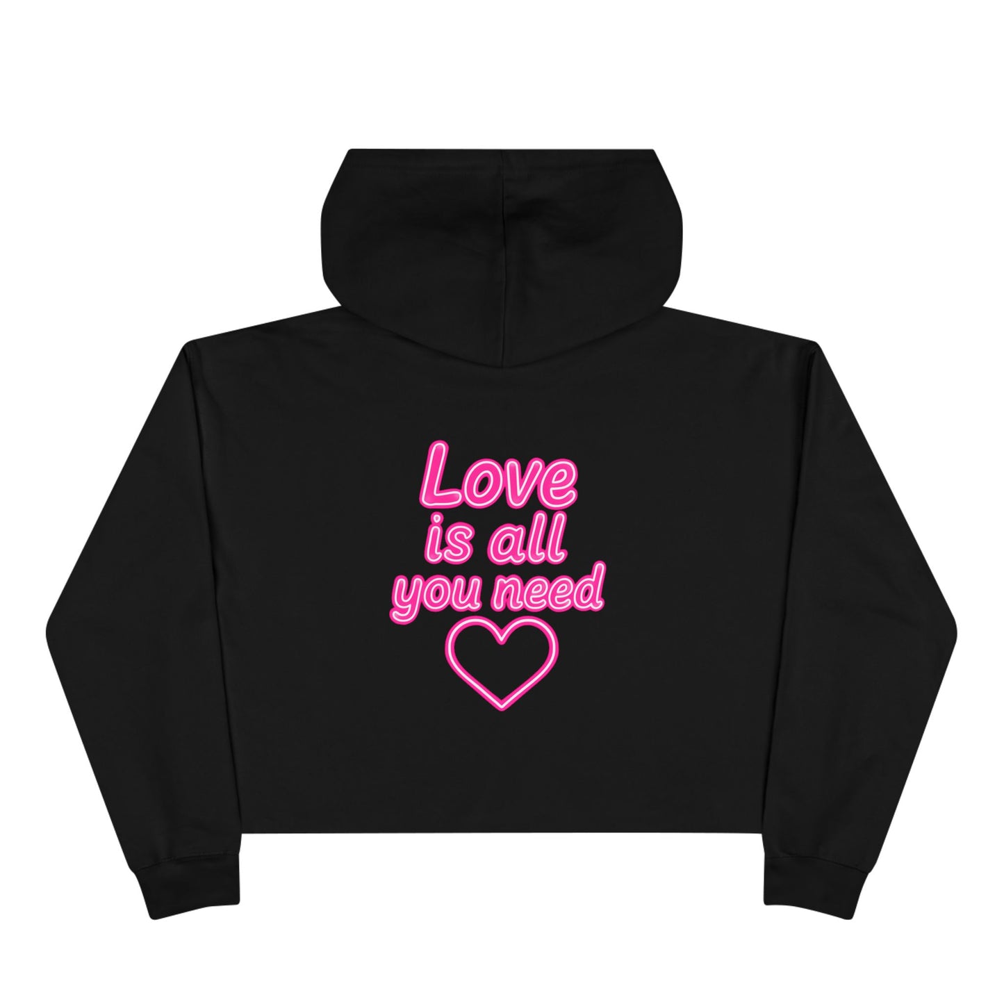 Love is all you need Crop Hoodie