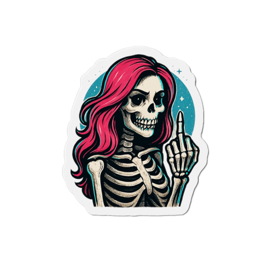 Sassy Skeleton Die-Cut Magnet