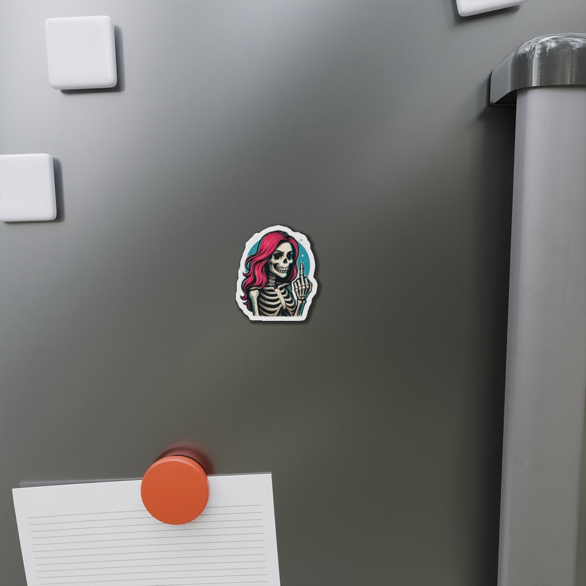 Sassy Skeleton Die-Cut Magnet