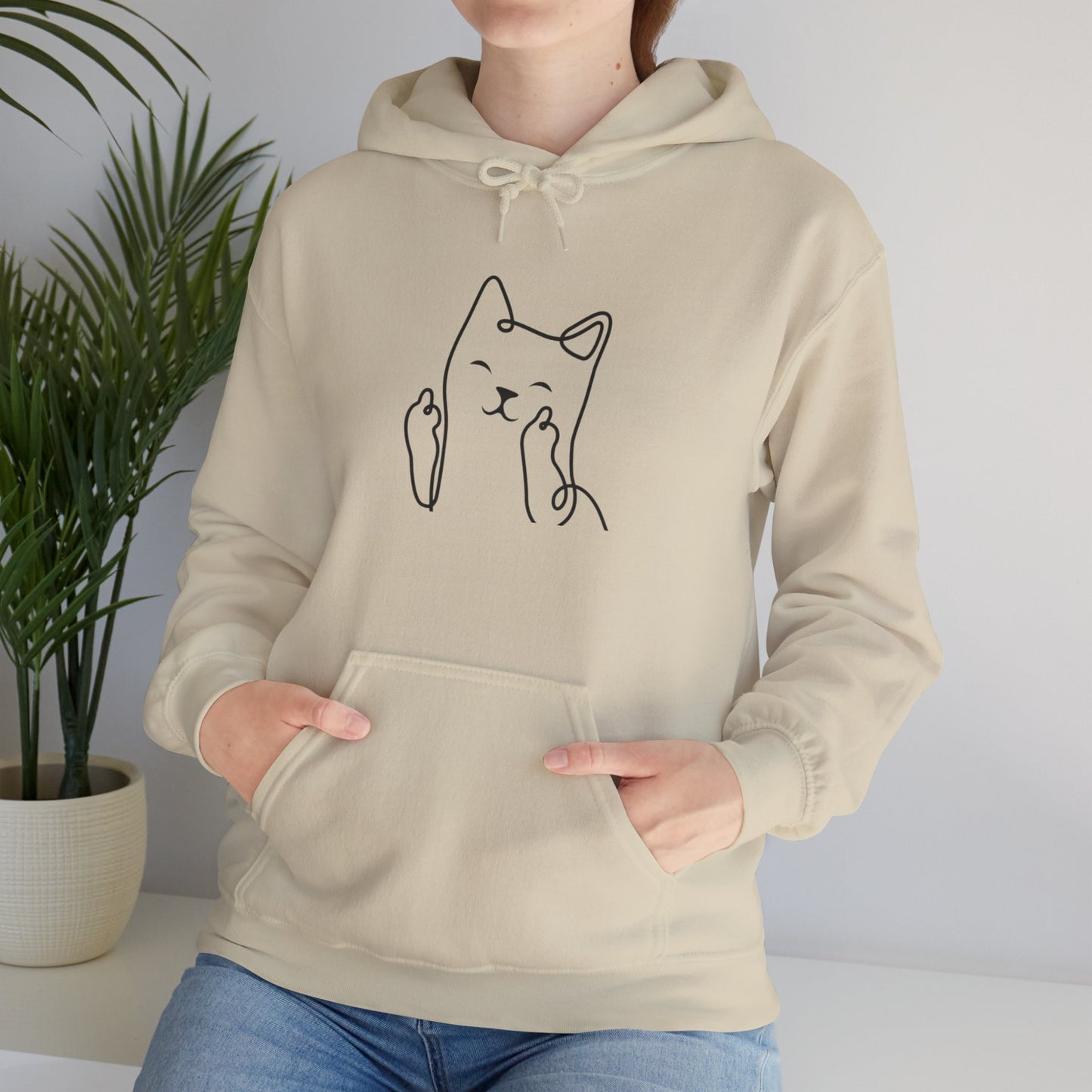 Playful Cat Hoodie - Unisex Heavy Blend™ Sweatshirt