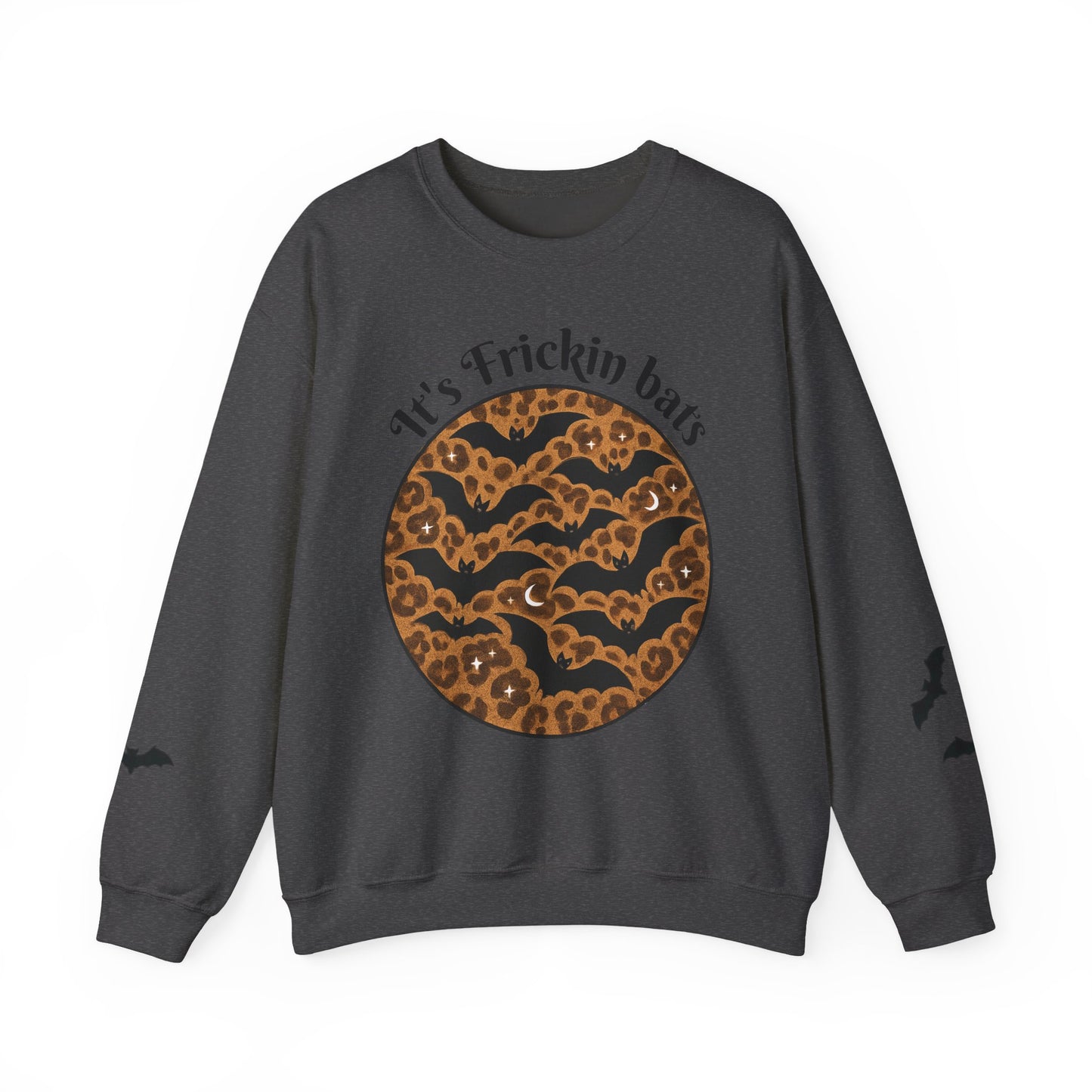 Halloween Bat Sweatshirt, Cozy Unisex Crewneck, Funny Fall Apparel, Spooky Season Gift, Festive Casual Wear