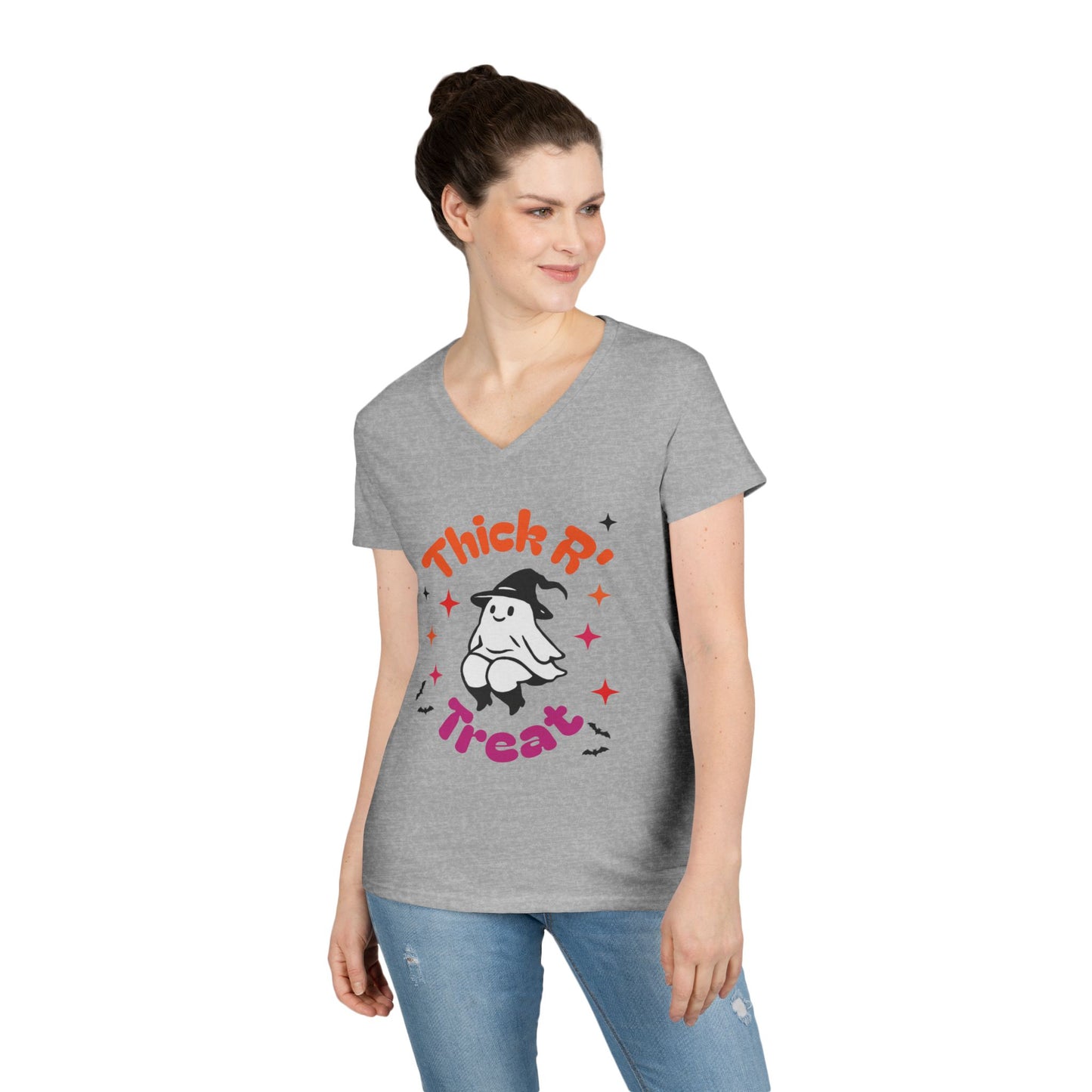 Thick'ems Ladies' V-Neck T-Shirt