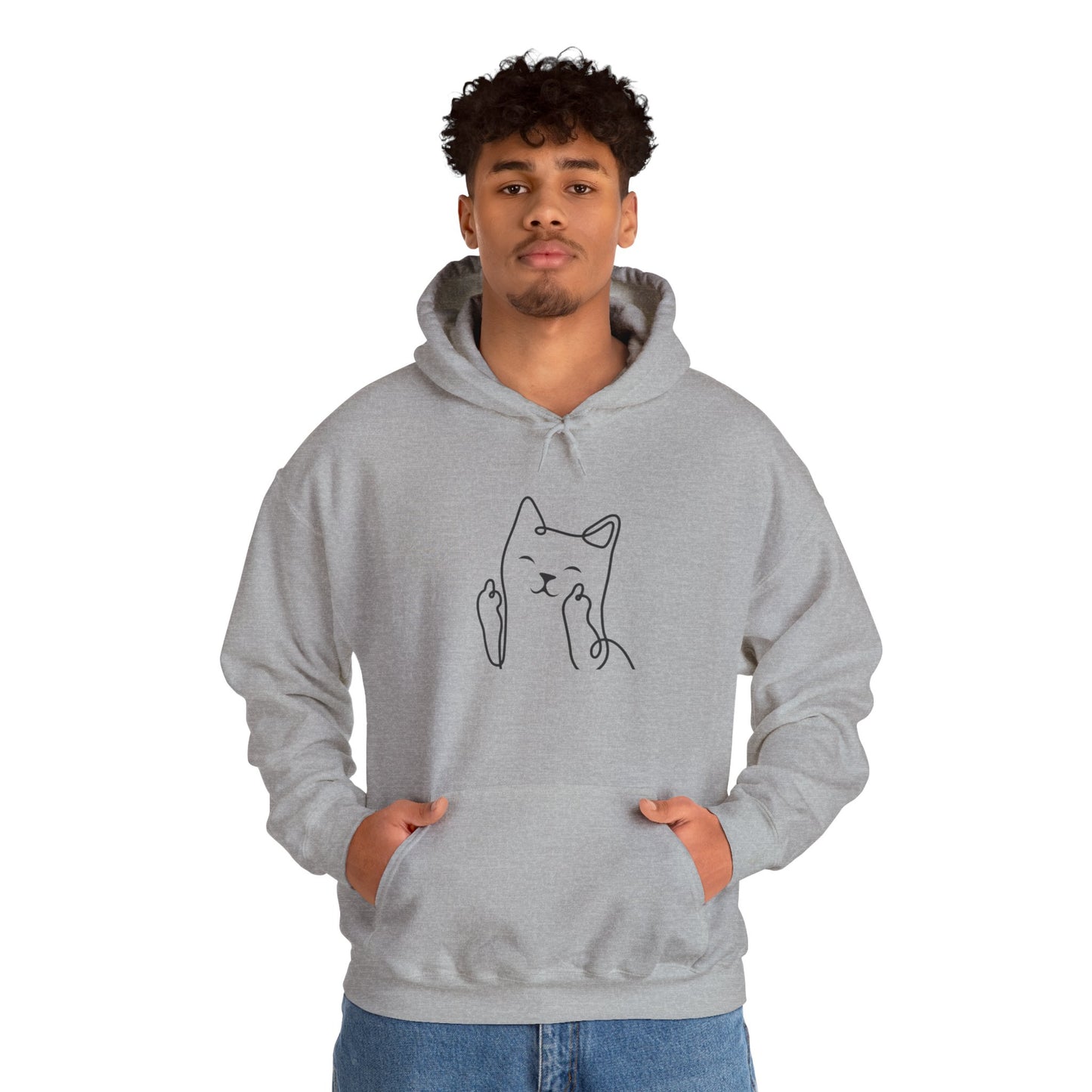Playful Cat Hoodie - Unisex Heavy Blend™ Sweatshirt