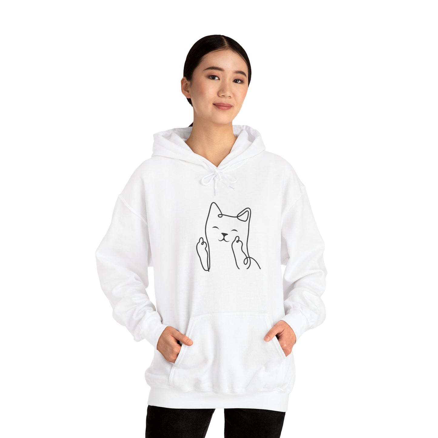 Playful Cat Hoodie - Unisex Heavy Blend™ Sweatshirt