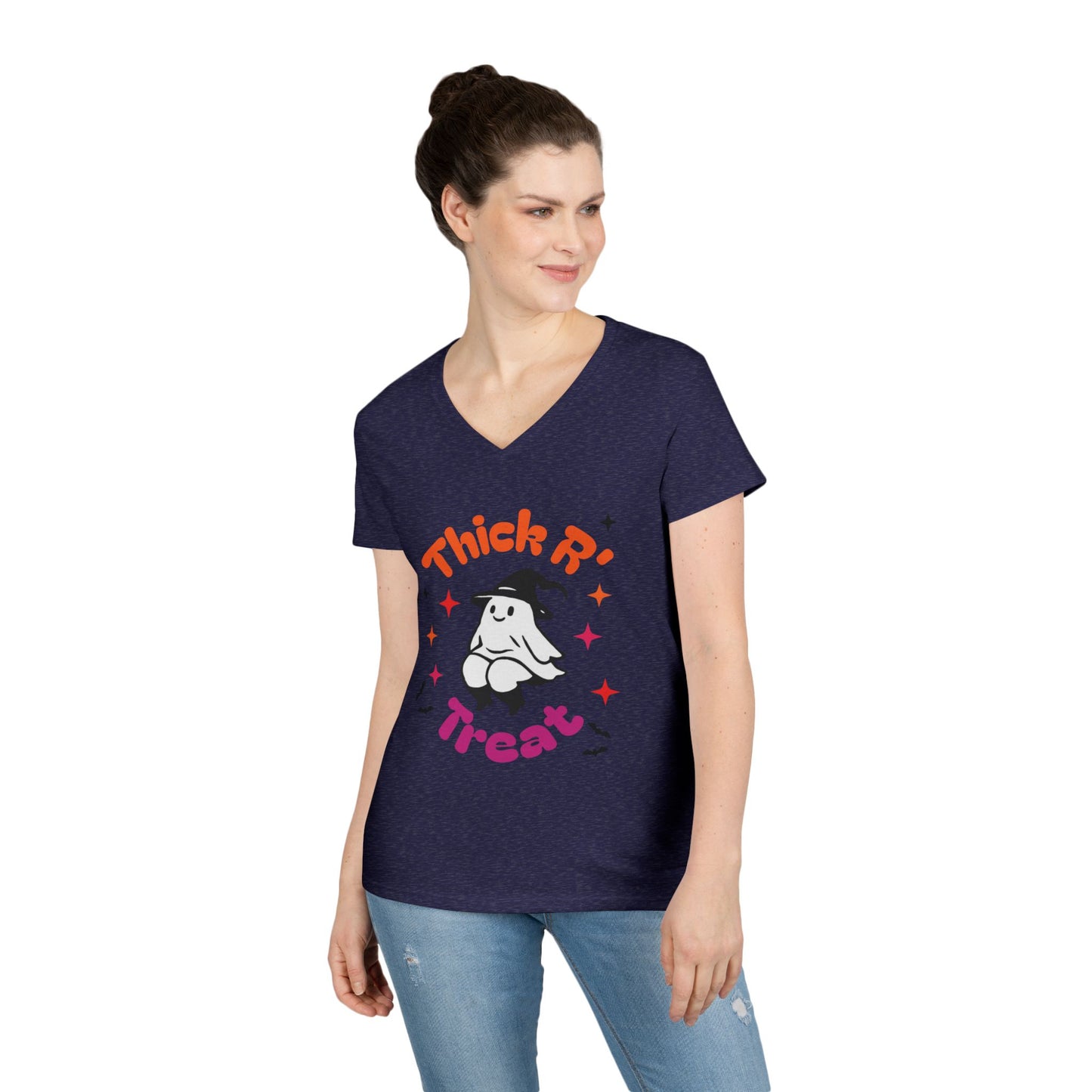 Thick'ems Ladies' V-Neck T-Shirt