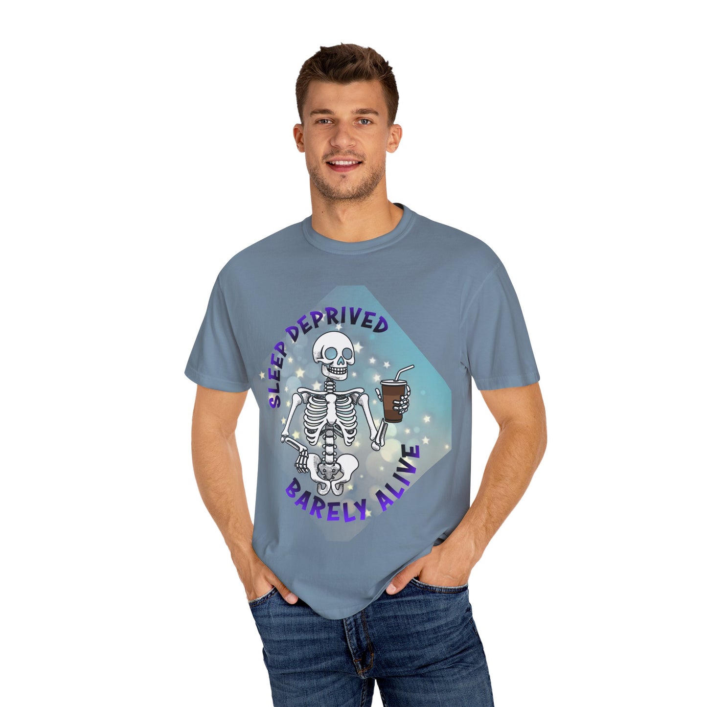 Sleep Deprived Skeleton Unisex T-shirt