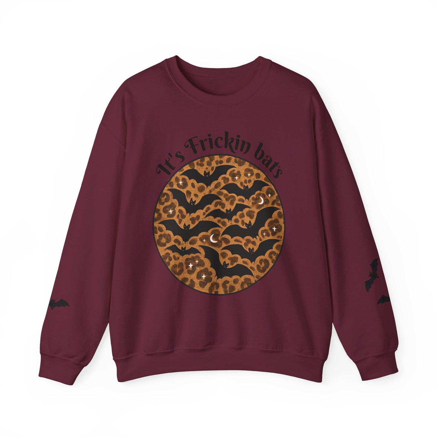 Halloween Bat Sweatshirt, Cozy Unisex Crewneck, Funny Fall Apparel, Spooky Season Gift, Festive Casual Wear