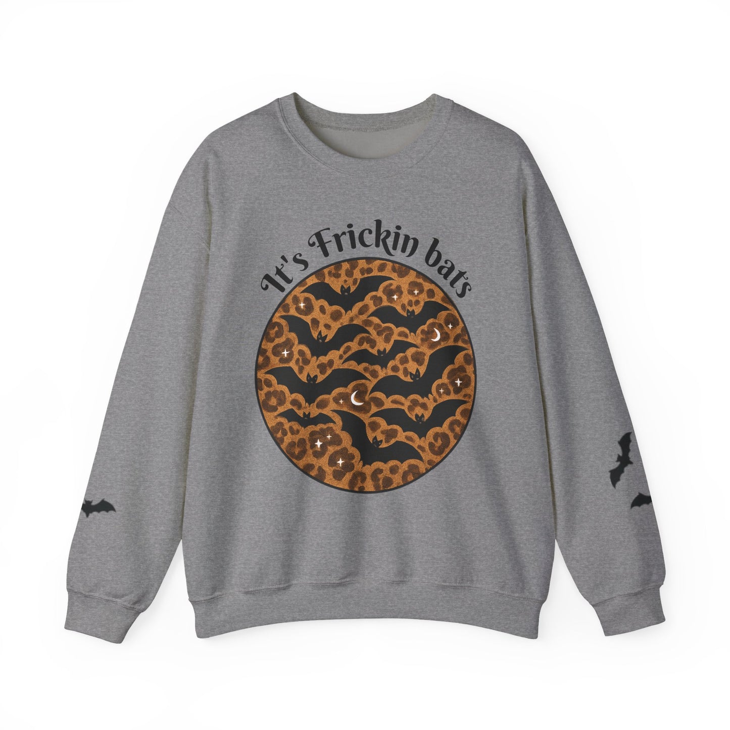 Halloween Bat Sweatshirt, Cozy Unisex Crewneck, Funny Fall Apparel, Spooky Season Gift, Festive Casual Wear