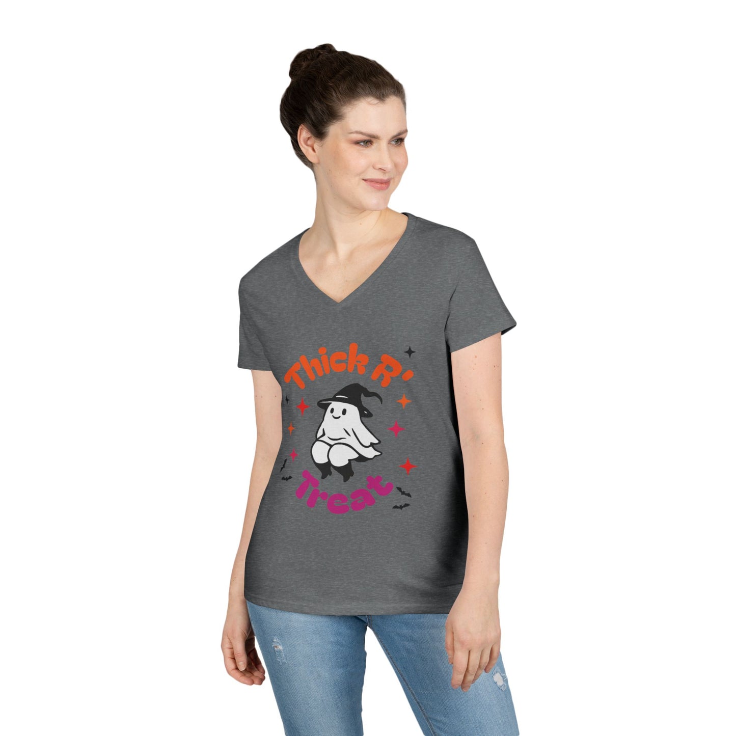 Thick'ems Ladies' V-Neck T-Shirt