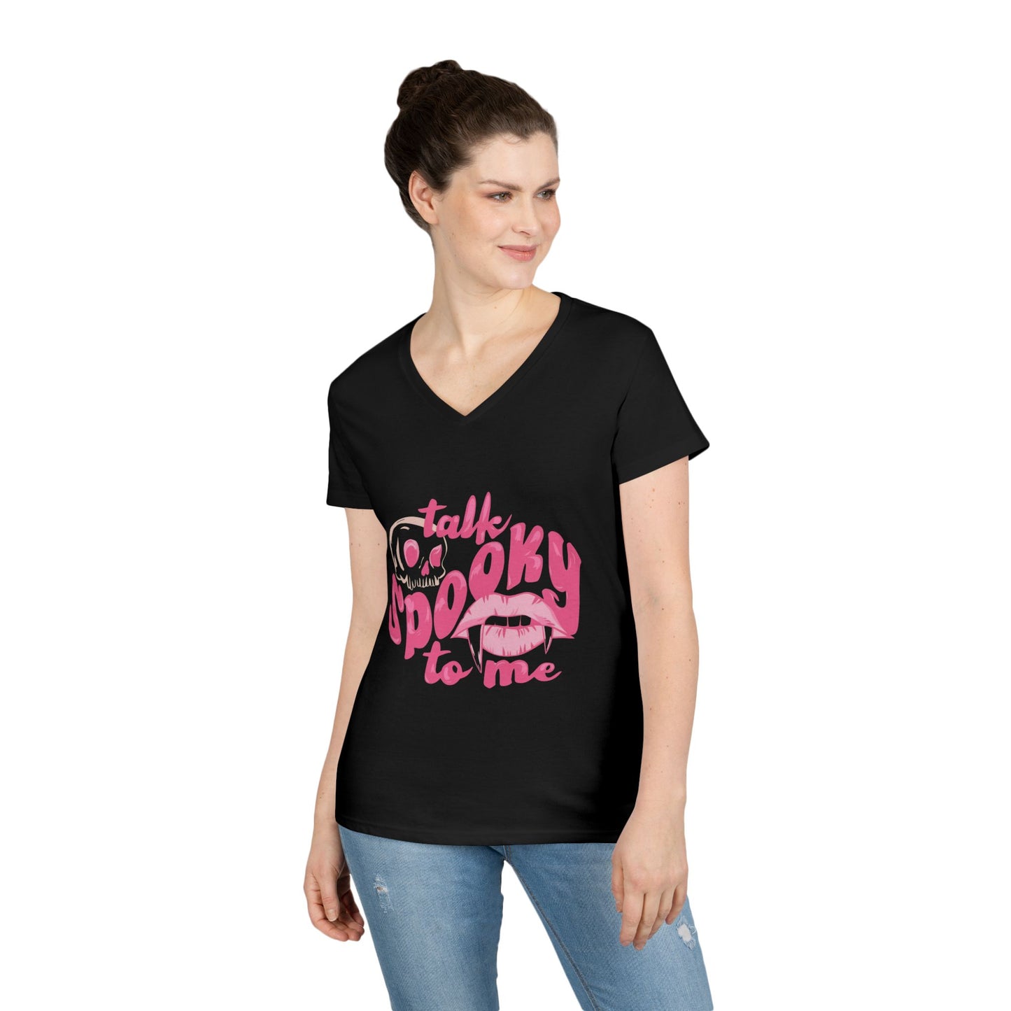Talk spooky to me V-Neck Tee