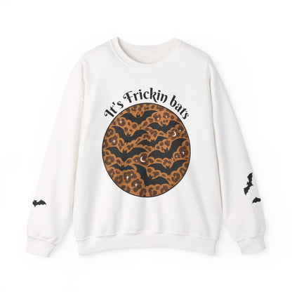Halloween Bat Sweatshirt, Cozy Unisex Crewneck, Funny Fall Apparel, Spooky Season Gift, Festive Casual Wear