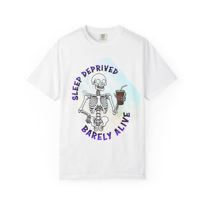 Sleep Deprived Skeleton Unisex T-shirt