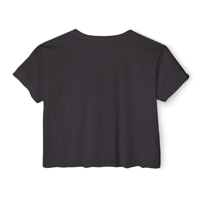 Leopard Print Bats Women's Crop Top