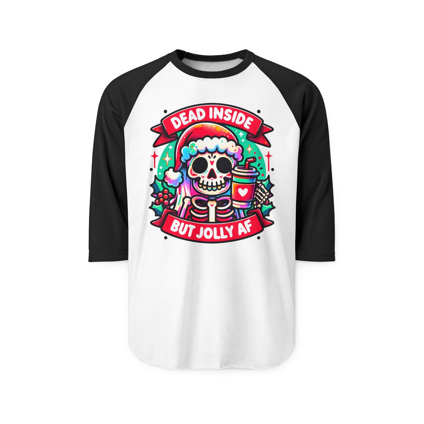 Skeleton Christmas Raglan Shirt