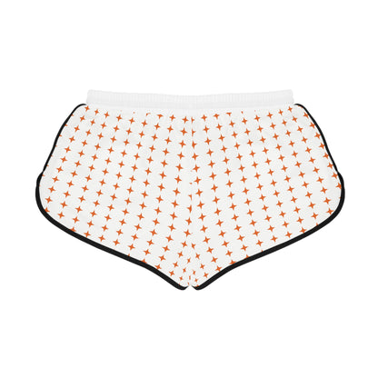 Orange Stars with Black Trim Lounge Shorts