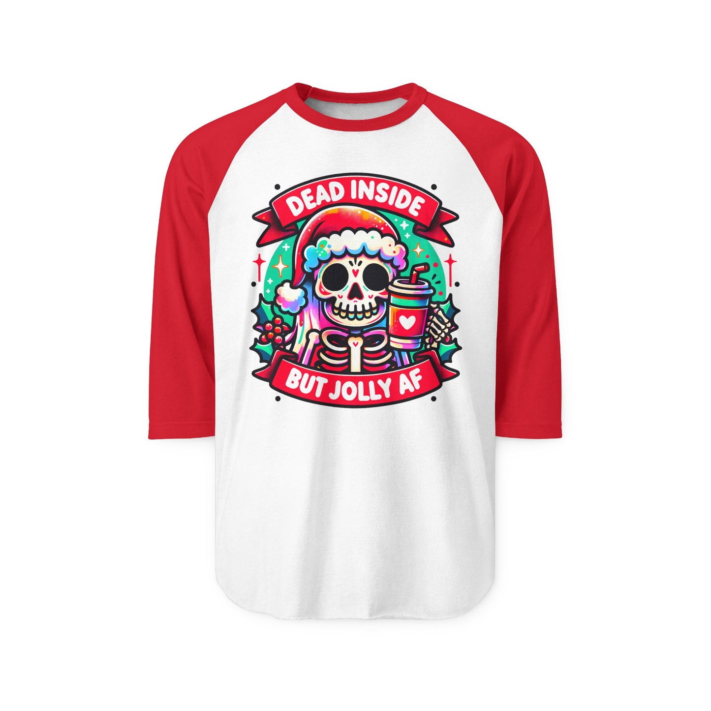 Skeleton Christmas Raglan Shirt