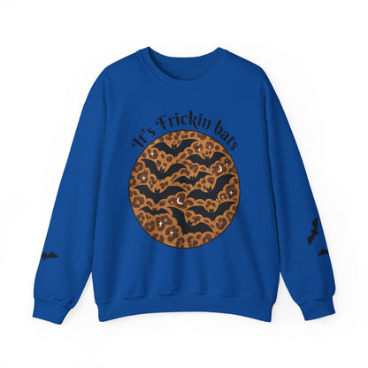 Halloween Bat Sweatshirt, Cozy Unisex Crewneck, Funny Fall Apparel, Spooky Season Gift, Festive Casual Wear
