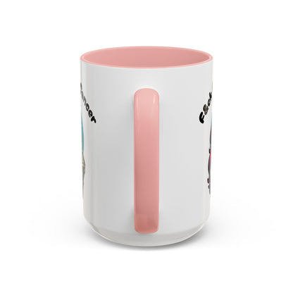 F*&ck Cancer Skeleton Mug — Pink-Haired Middle Finger Coffee Cup (11/15oz)
