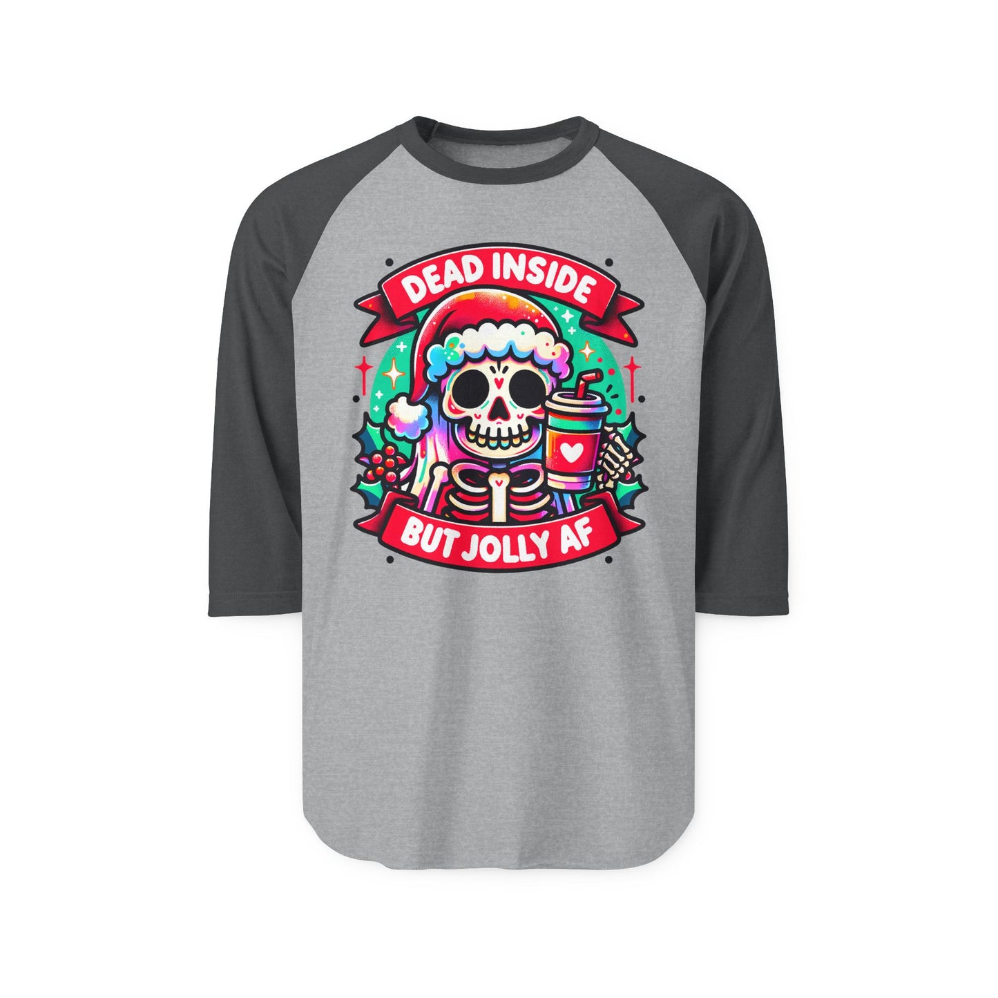 Skeleton Christmas Raglan Shirt