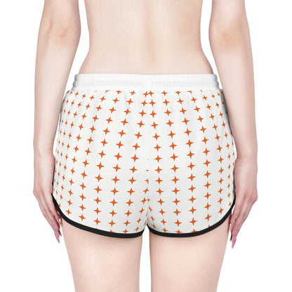 Orange Stars with Black Trim Lounge Shorts