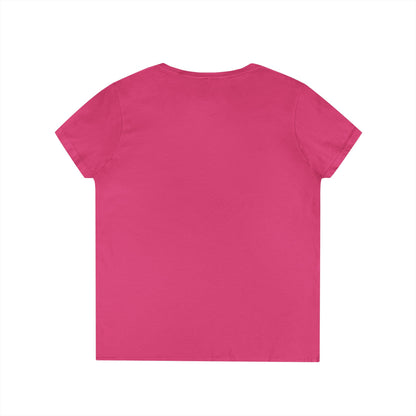Fuck F*cking Cancer V-Neck Tee — Women’s Pink Skull Middle Finger Breast Cancer Awareness Shirt