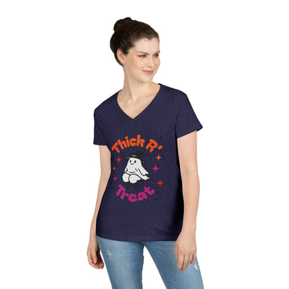 Thick'ems Ladies' V-Neck T-Shirt
