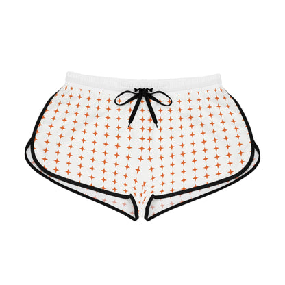 Orange Stars with Black Trim Lounge Shorts