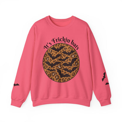 Halloween Bat Sweatshirt, Cozy Unisex Crewneck, Funny Fall Apparel, Spooky Season Gift, Festive Casual Wear